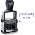 Trodat 5430 Professional Self-Inking Date Stamp with E-MAILED - Blue Ink