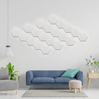 Hexagonal Acoustic Panels-12 Pack High-Density Sound Absorbing Panels 12"X10"X0.4" for Enhanced Noise Reduction, DIY Design, Idea for Studios, Offices, and Home Theaters(Snow White)