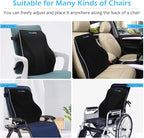 Niceeday Lumbar Support Pillow for Office Chair Car Back Support Pillow, Memory Foam Gaming Chair Desk Chair Back Cushion for Lower Back Pain Relief, Ergonomic Back Rest,Stocking Stuffers
