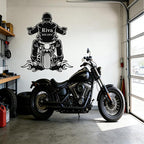 Custom Motorcycle Metal Signs Personalized Biker Name Sign Custom Garage Decor Motorbikes Wall Art Decor Motorcycle Sign Men Room Decorate Gifts for Men Husband Rider