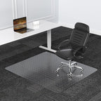 Office Chair Mat for Carpets - 45” x 53” Clear Carpet Chair Mats for Low Pile Carpeted Floors Home Office, Studded Floor Mat for Office Chair on Carpet