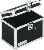 Vaultz Lockable Index Card Holder - Flash Card Organizer for Recipes, Passwords or Studying Holds 450 4x6 Notecards - Index Card Box Study Accessories, Black