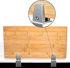 Heavy Duty Sneeze Guard Clamp For 0.1" to 1" Thick Panel,Desk Partition Support Clamps,Adjustable Aluminum Desktop Divider Holder,Easy to Install Desk Privacy Panel Clips, 4 Pack,Silver