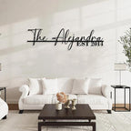 Personalized Family Name Sign | Custom Metal Sign | Metal Wall Art | Last Name Signs for Home | Wall Decor | Split Letter Monogram Sign | Home Letters | Wedding Gift | Housewarming Couples Gift