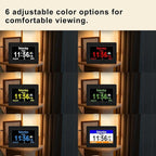 SSYA Dementia Clocks with Day and Date for Seniors,13 Alarms Custom Reminders, Extra Large Digital Calendar Clock for Elderly. (Black)