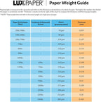 LUXPaper 11" x 17" Cardstock | Tabloid Size | White | 100lb. Cover | 50 Qty