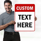 Custom Sign, Custom Sign for Business, Indoor/Outdoor use. 18x24 Inches, Rust Free .063 Aluminum, Fade Resistant, Made in USA by My Sign Center (Header)