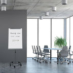 BEST BOARD Mobile Whiteboard with Stand 26x40 Inch Adjustable Height Rolling Whiteboard on Wheels, Magnetic Dry Erase Board with Flip Chart Easel Stand, Paper Pad for Office, Classroom