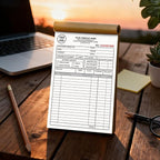 Custom Invoice Book with Logo 100 Set Personalized Receipt Books Customized Invoices for Small Business 2 - Parts Carbonless Duplicate Invoice Forms NCR Books