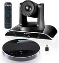 20x Zoom Conference Room Camera System TONGVEO All-in-1 Video and Audio Conferencing System 20X Optical Zoom USB3.0 HDMI PTZ Camera and Conference speaker with microphone Bundle for large Meeting Room