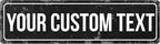 Rustic Custom Metal Sign - Custom Sign for Indoor or Outdoor Use (Rustic Black Border)