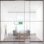In or Out Door Sign, Sliding Status Indicator for Office Home Meeting Room, Red Green In Out Slider Sign (Silver)