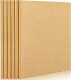 EUSOAR Notebook Journal, 6 Pack A4 11" x 8-1/2", 40 Sheets/ 80 Pages, 100gsm Thick Paper, College Ruled Notebooks Brown in Bulk, Line Journals Letter Size for Note Taking Taking Composition