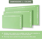 Aothia Double-Sided Desk Pad - 35.4" x 15.7"Leather Desk Mat, Eco Cork Desk Pad Protector,Large Mouse Pad,Waterproof Desk Blotter for Office/Home(Light Green)