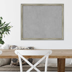 Amanti Art Silver Framed Magnetic Board 22x26 Medium Vision Board for use with Magnets, 100% Metal Sheet to Display Items as Office Decor or for Home Organization in mudroom, Kitchen or Kids Room