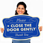 Custom Outdoor Decorative Metal Sign, Personalized Aluminum, Driveway Sign - Waterproof, Made in USA, Blue Steel 12x8 In