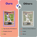 100ct 3"x4" Hard Card Sleeves - 100pt Hard Plastic Trading Card Protector, Rigid Card Sleeve, Clear Open-Top Card Sleeve Fits Thick Cards Such as Baseball, Soccer, Basketball, Hockey, Game Cards