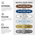 Custom Wall or Door Sign, Personalized Plaque Engraved Message for Bussiness, Property and Home Indoor/Outdoor, 4x12 Inches, Made in USA by Sigo Signs - Cloud