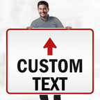 Custom Arrow,Custom Directional Sign, Up Arrow,36x48 Inches, Reflective, Rust Free DiBound, Fade Resistant, Made in USA by My Sign Center