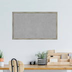 Amanti Art Silver Framed Magnetic Board 26x42 Large Vision Board for use with Magnets, 100% Metal Sheet to Display Items as Office Decor or for Home Organization in mudroom, Kitchen or Kids Room