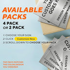 Custom Outdoor Metal Sign - Personalized Aluminum Safety and Business Signs, Waterproof, Silver Brushed Metal, 7x7 In