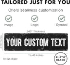 The Sign Shoppe Rustic Custom Metal Sign - Custom Sign for Indoor or Outdoor Use (Rustic Black, 15x15 inches)