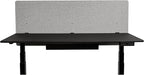 Stand Up Desk Store ReFocus Clamp-on Acoustic Desk Divider Privacy Panel That Reduces Noise and Visual Distractions (Cool Gray, 59" X 23.6")