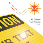 Custom Caution Sign, OSHA Sign, 24x30 Inches, 3M EGP Reflective .080 Aluminum, Fade Resistant, Indoor/Outdoor Use, Made in USA