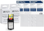 Triplenet Pricing Ink Cartridge Bundle with 2 Black Multi-Line Print 82-2120-984 and 15 Scanner Cleaning Cards and Sheets, Ideal Bundle for Businesses Needing Reliable C6GQRY55T9