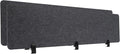 2pcs Privacy Panel, Standing Desk Divider 60"x16" Desktop Office Furniture Partitions, Clamp-On Acoustic Desk Divider Mounted Privacy Panel to Reduce Noise and Visual Distractions (Dark Grey)