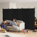 Kecreque 6 Panel Room Divider,6ft Folding Screen Portable Wall Partition Room Divider with 4 Metal Feet,Privacy Screen Indoor Doubles as a Cubicle Wall,Suitable for Bedroom Dressing Room Office
