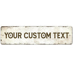 Rustic Custom Sign, Personalized Metal Signs, Gift for Him Men Dad, Man Cave, Indoor and Outdoor Use 3x12 Inches, ACM, Fade Resistant, Made in USA by Sigo Signs