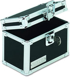 Vaultz VZ01169 Locking Index Card File with Flip Top Holds 350 3 x 5 Cards, Black
