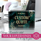 Custom Acrylic Sign Personalized, Custom Desk Name Plate, 18 Styles, (5"x7"), With Gift Box, USA Made by Acryluxe. (Luxurious)