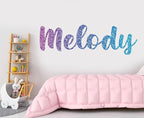 Personalized Name Sign Girls Room Decor - Baby Girl Name Stickers - Custom Stickers Nursery Decor - Letters for Wall Decor Custom Vinyl Sticker - Rainbow Room Decor Wall Decals - Name Wall Art