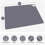 WK Flexible Plastic Cutting Boards for Kitchen, Cutting Board Mats Set of 5, Nonslip Cutting Board for Meat, Thin Cutting Sheets with Hole, Dishwasher Safe, BPA Free, 14.5x11.5"