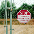 SmartSign Custom STOP Sign 12" x 12" 3M Engineer Grade Reflective Aluminum, Personalized Metal Sign for Outdoor, Parking Lots, Gate, Garages, USA-Made