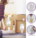 AveneMark 4 Stacks 2000 Labels 4" x 6" Fanfold Direct Thermal Labels, Postage Shipping Labels Paper with Perforated, Strong Adhesive Label for Zebra, Rollo, MUNBYN Thermal Printer,500 Labels per Stack