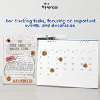 Perco Kraft Brown 1-Inch Round Circle Dot Sticker Labels with Strong and Permanent Adhesive - 1,000 Labels per Roll - Natural, Cardboard-Like Surface - Made in USA