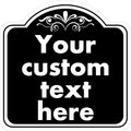 Custom Sign, Custom Indoor/Outdoor Decorative Sign，Aluminum Weatherproof Metal Sign Multiple Sizes, Customize for Office, Business, Workplace, office, Home, Delivery Signs, 8*8 Inch, Black