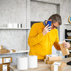 MFLABEL 4x6 Direct Thermal Shipping Labels - 20 Rolls of 450 Labels/Roll, Compatible with Zebra 2844/ZP450/ZP500/ZP505, USPS/FedEx/UPS/Amazon Shipping, Smudge-Resistant & Permanent Adhesive