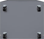 Naomi Home 7-Drawer Grey Dresser with Lockable Casters, Smooth Gliders, and Spacious Top - Sleek Storage for Bedroom or Office