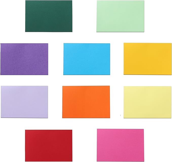 Guakicae 60 Sheets 10 Assorted Colors Cardstock 4 x 6 Scrapbooking Paper, 300gsm/110lb Heavyweight Art Flat Card Stock Printer Paper for Cards Making, Invitations, Greeting Cards, Festival Blessings