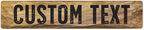 Custom Sign, Custom Street Sign, 11 Font Colors, 13 Font Styles, 4 Hole Options, 22 Sizes, 6x30 Inches, Rust Free DiBound, Fade Resistant, Made in USA by My Sign Center (Stone)