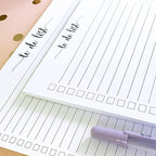 321Done To Do List Notepad - Pack of 2-50 Sheets (5.5" x 8.5") To-Do's Notepad Tear Off, Planning Memo Pad, Planner Checklist Organizing - Made in USA - Simple Script - College-Ruled