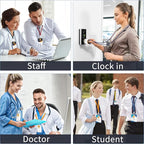 6 Pack ID Badge Holder - Vertical Badge Holder, 2.25" x 3.5" Clear Cards Holders for Lanyard, Plastic Sealable Waterproof, Name Tag Holder for Nurses, Office, and School