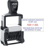 Mark 2000 5440 Professional Self Inking Date Stamp with Custom Text - Up to 4 Lines of Text