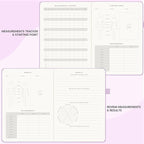 &And Per Se Fitness Workout Journal for Men & Women, Workout Log Book Planner with Daily Diet, Gym Exercise & Training Trackers - Undated, A5 Size, Leather Hardcover (Lavender)