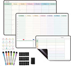 Magnetic Dry Erase Weekly Planner Whiteboard Monthly Calendar for Fridge, Schedule Board, Menu Board, to DO and Chore List for Family