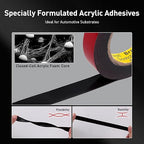 Automotive Acrylic Plus Attachment Tape 0.79" x 18Ft Made of 3M Double Sided Tape PT1100 Heavy Duty for Moldings Claddings Panels Pads and Other Car Automotive Applications